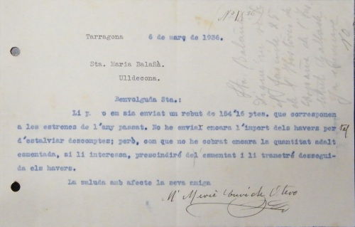 Correspondència Rebuda, 1936/03/06, Biblioteca Popular