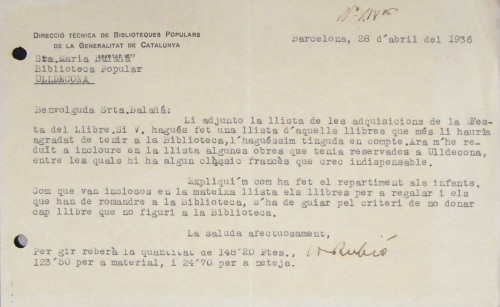 Correspondència Rebuda, 1936/04/28, Biblioteca Popular