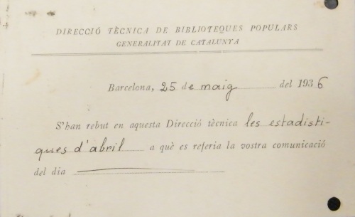 Correspondència Rebuda, 1936/05/25(2), Biblioteca Popular