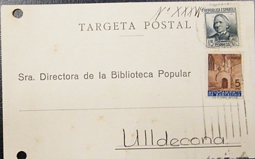Correspondència Rebuda, 1936/10/14, Biblioteca Popular
